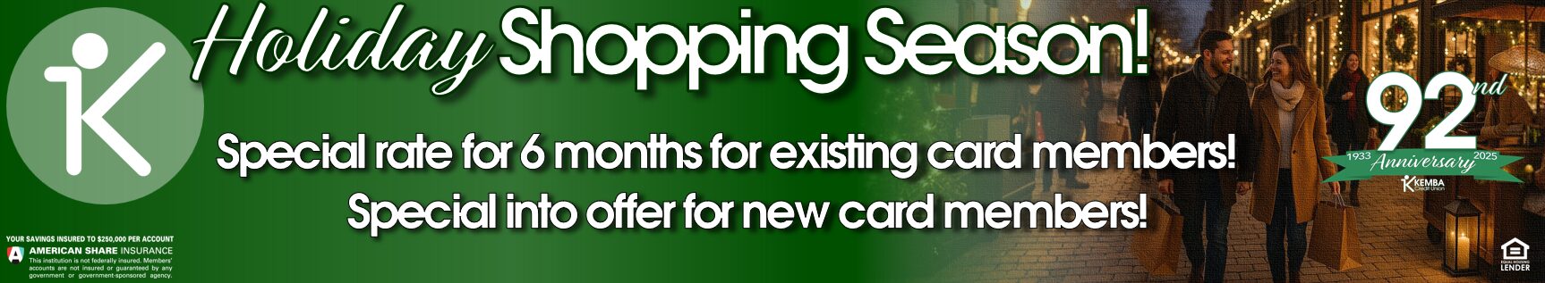Holiday Shopping with KEMBA Visa!